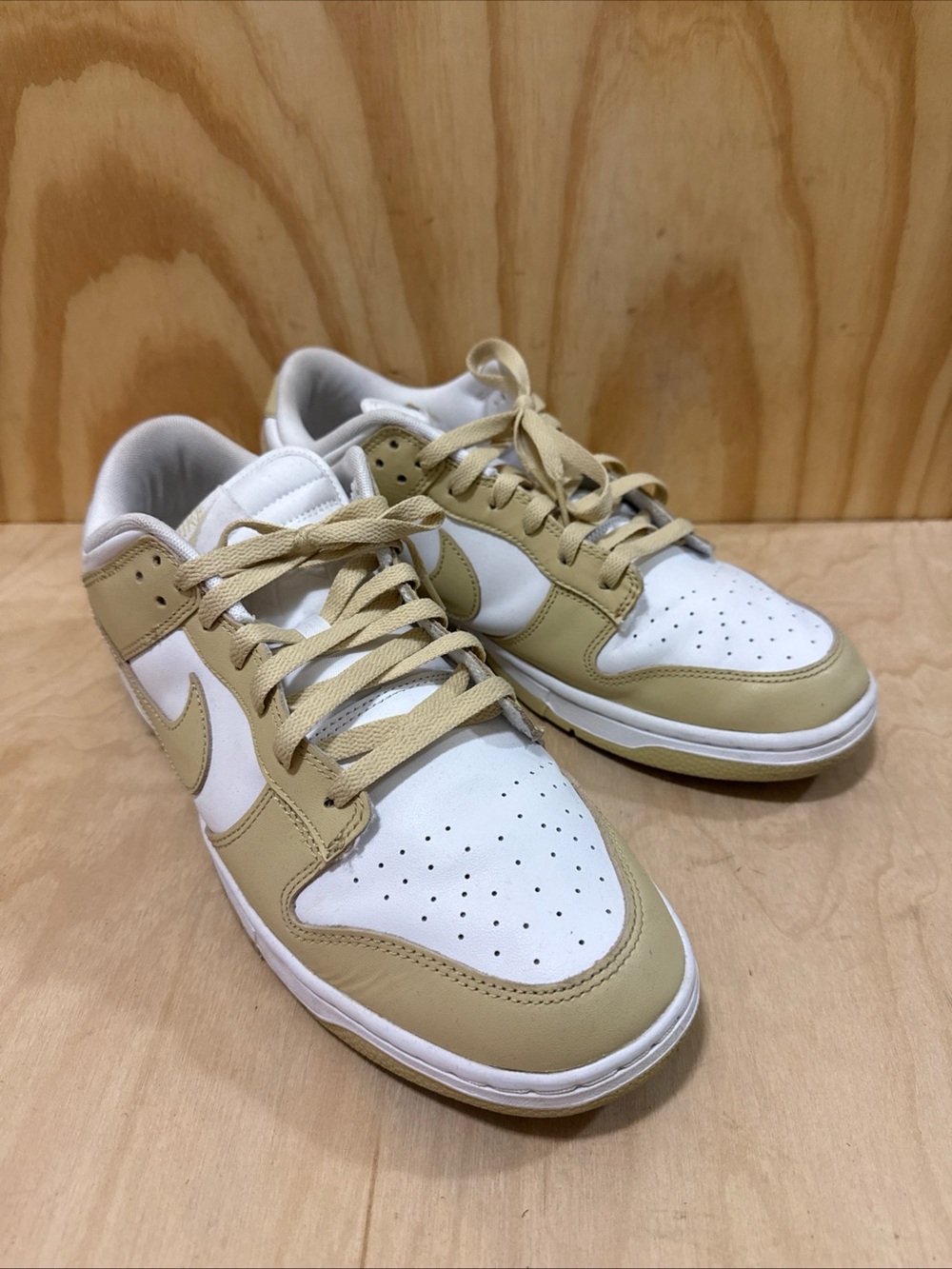 Nike Dunk Low Retro BTTYS Shoes Men’s SZ 13 White/Team Gold DV0833-100